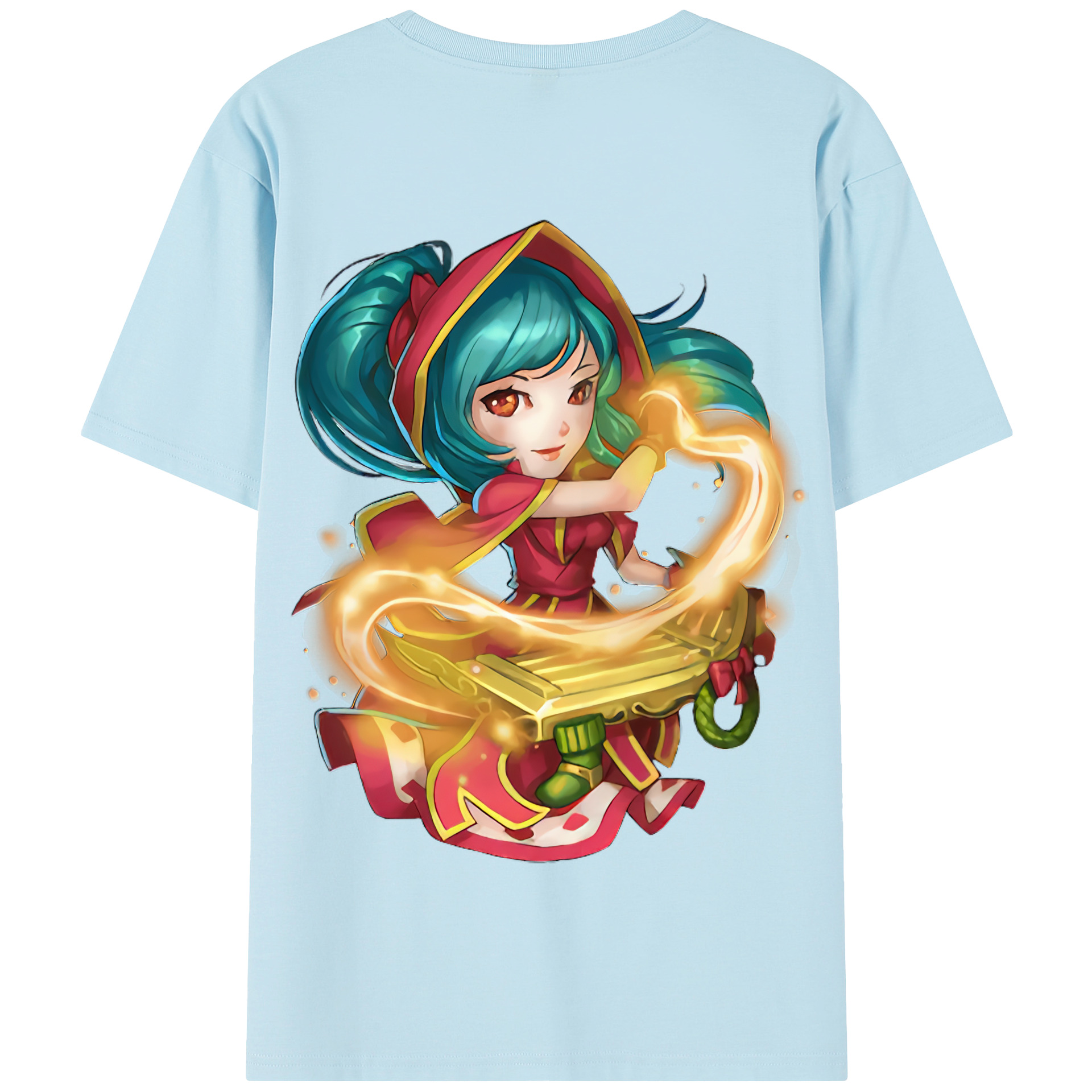 リーグ・オブ・レジェンド League of Legends LOL 綿100％半袖Tシャツ（背面プリント）